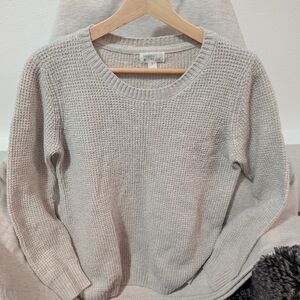 Women's Tan Crew Neck Sweater